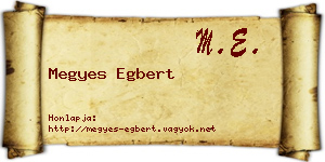 Megyes Egbert névjegykártya
